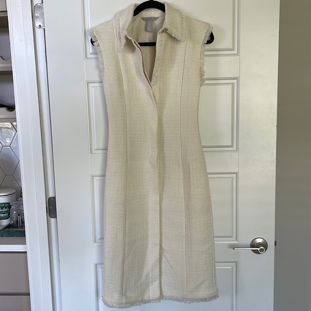 H&M Tweed Midi Dress